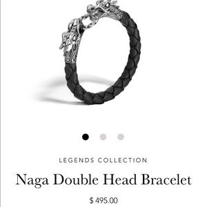 John Hardy Wrap Bracelet Dual Dragons Head Clasp